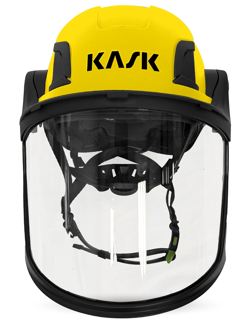 Yellow Kask Zenith X2 ANSI Class E Safety Helmet w/ Full Face Visor Kit (Clear)