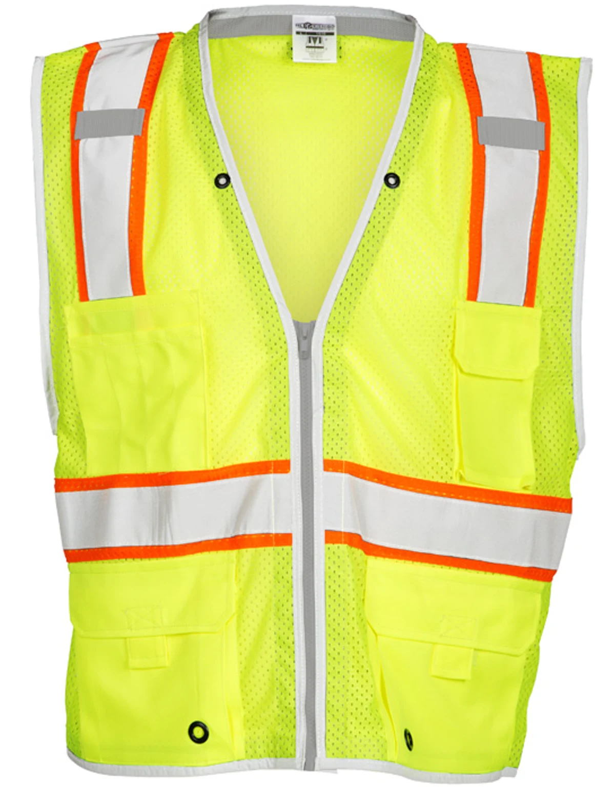 Premium BRILLIANT, Ultra-Cool Lime Mesh, Class 2 Surveyors Vest, SMALL