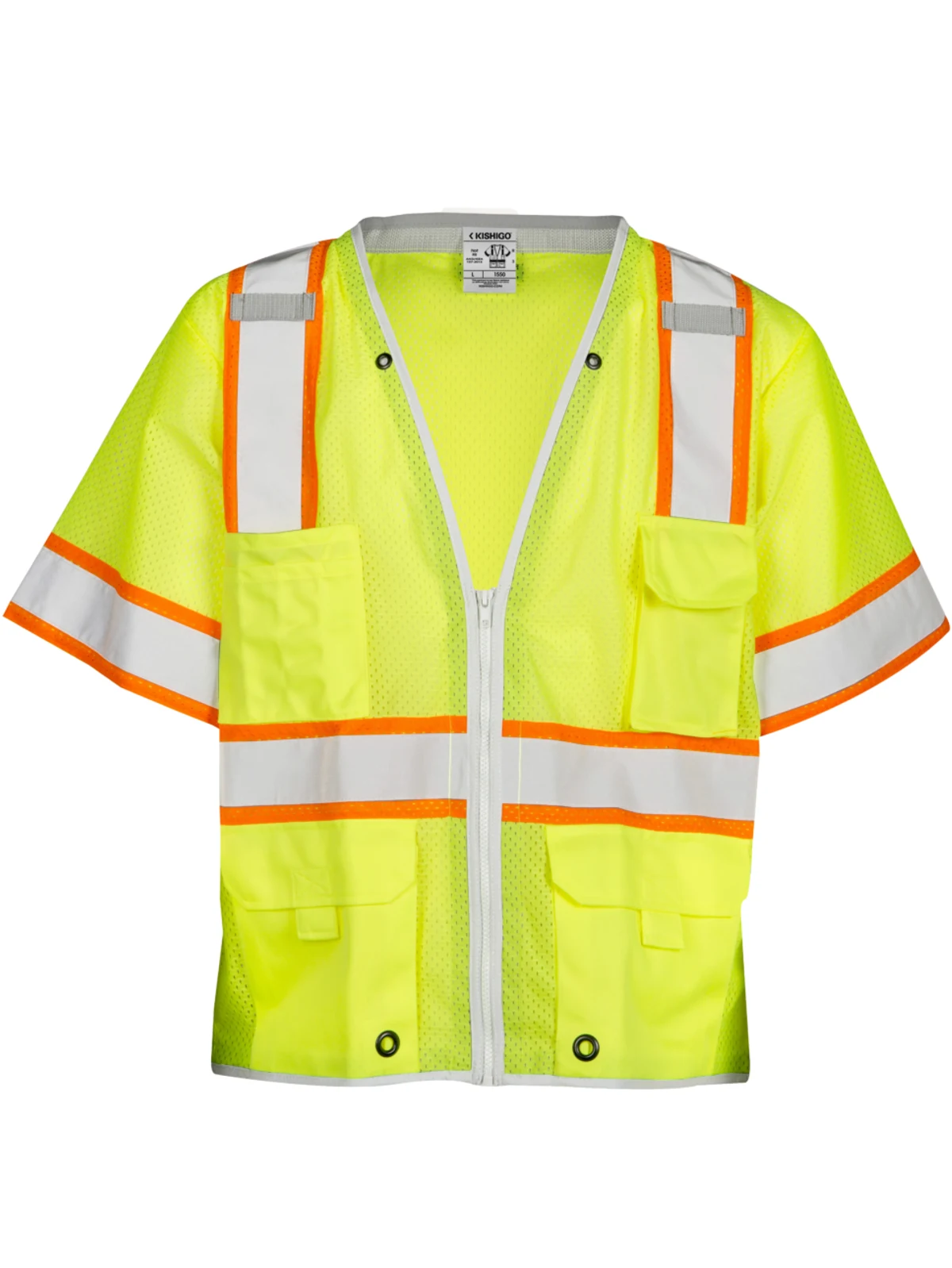 Premium BRILLIANT, Ultra-Cool Lime Mesh, Class 3 Surveyors Vest, SMALL