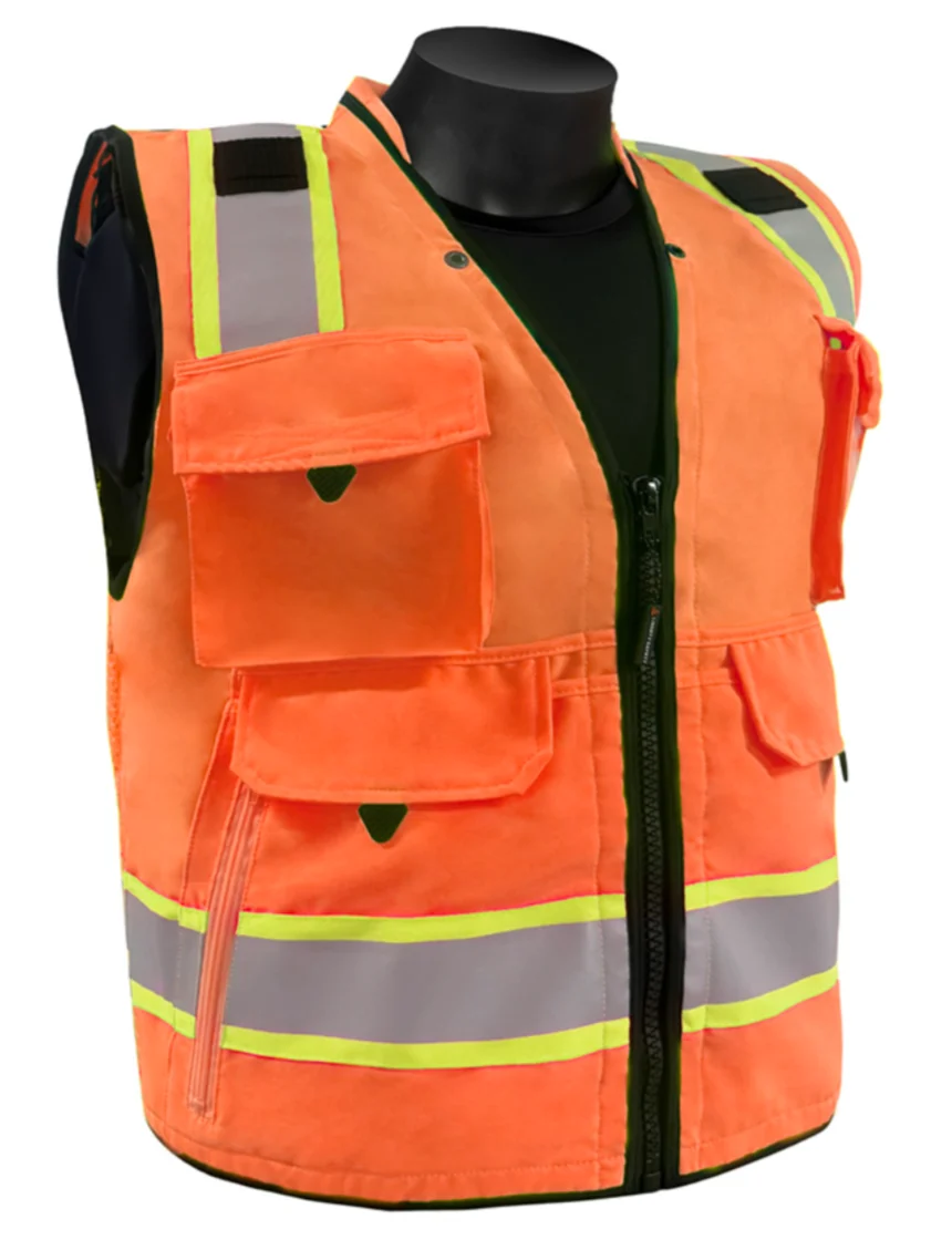 Liberty Hivizgard Tech Series Two Tone, Class 2 Surveyor Vest, Orange, 2Xl