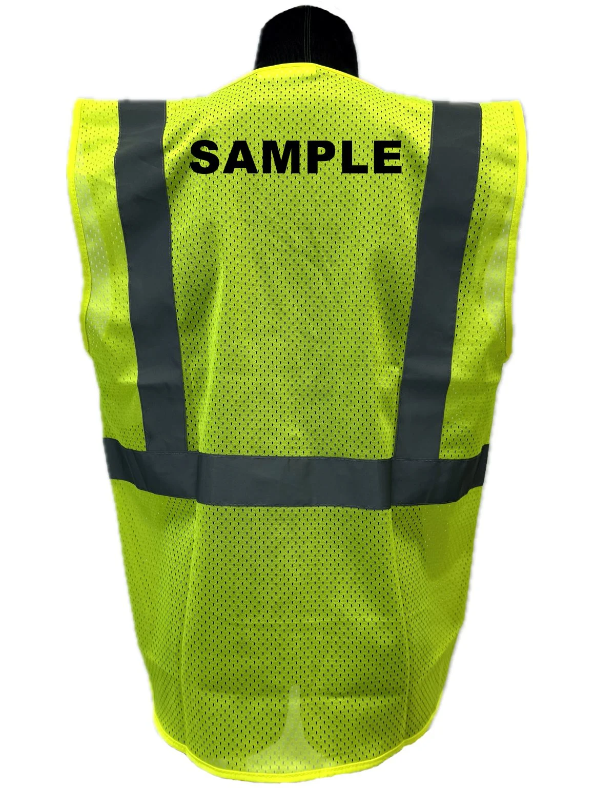 Liberty Safety HiVizGard™ Class 2 Economy Vest, Medium w/Custom Black Text