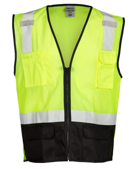 Economy Black Series Lime Class 2 Safety Vest