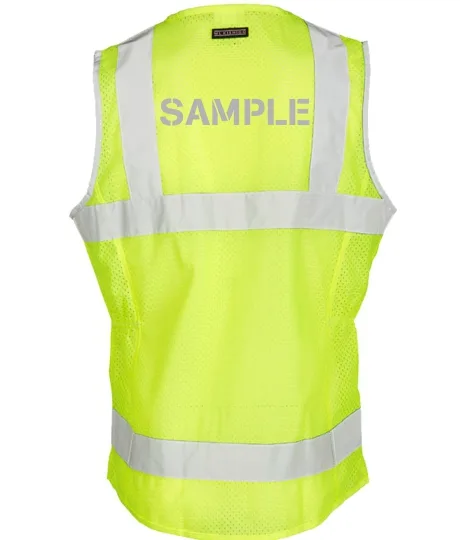 Women\u0027S Ultra-Cool, Lime, Large, Class 2 Vest w/ Zipper Front Closure \u0026 Reflective Custom Lettering