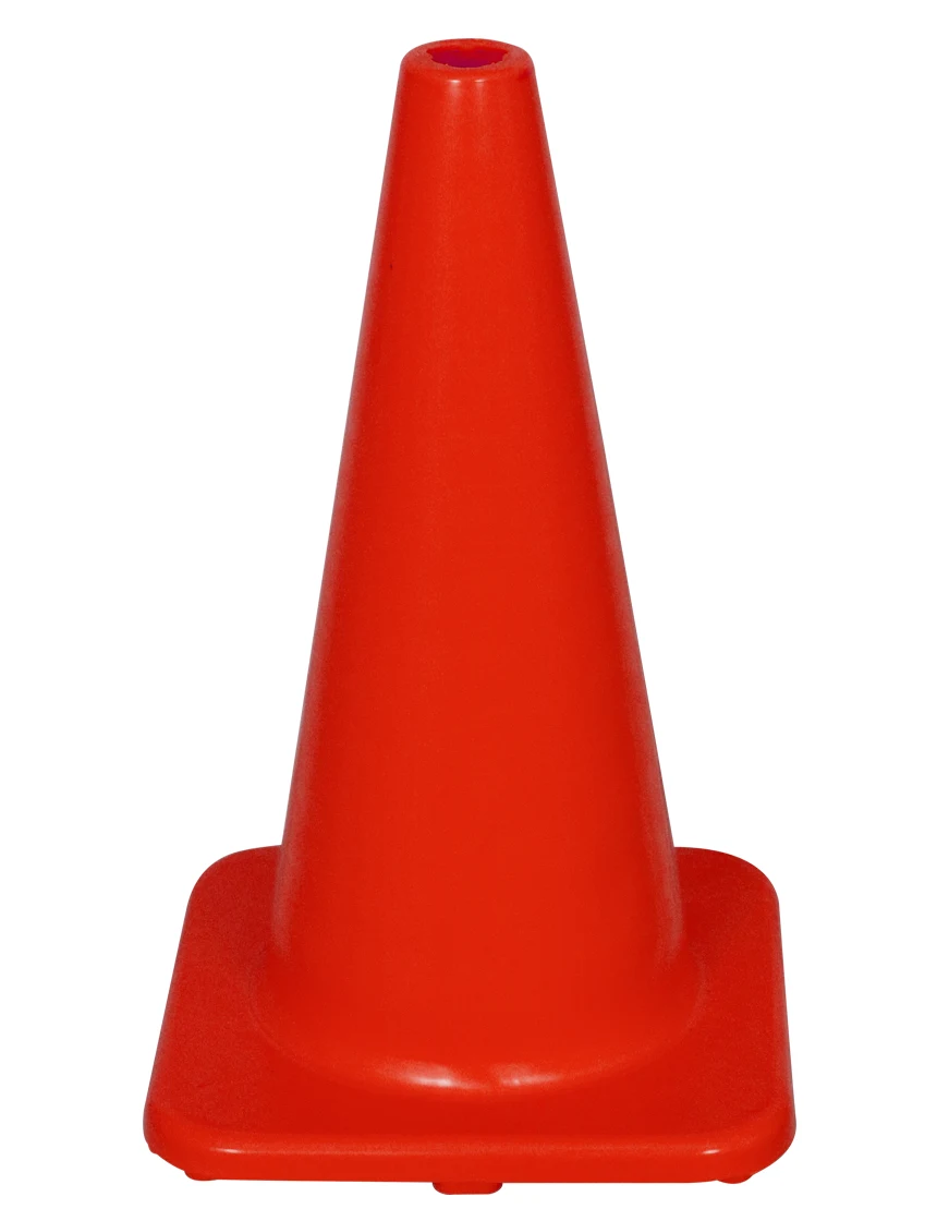 Solid Orange 18\" Economy Traffic Cone