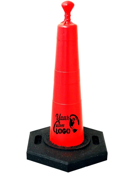 28\" Grabber Cone with 10 Lb. Base with Single Color Graphic