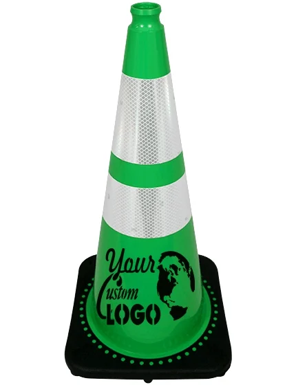 28\" Green Traffic Cones
