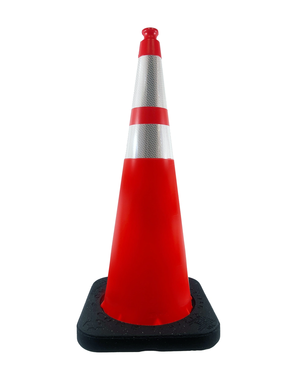 36\", 10.0 lbs, TrafFix Devices Enviro-Cone Traffic Cone w/ 6\" \u0026 4\" Reflective Collars, Orange