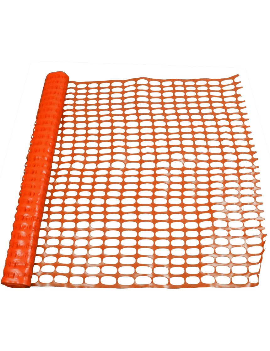 4\u0027 x 100\u0027 Standard Duty Roll of Orange Construction Fence (0.33 oz/sq ft - 100 g/m2)