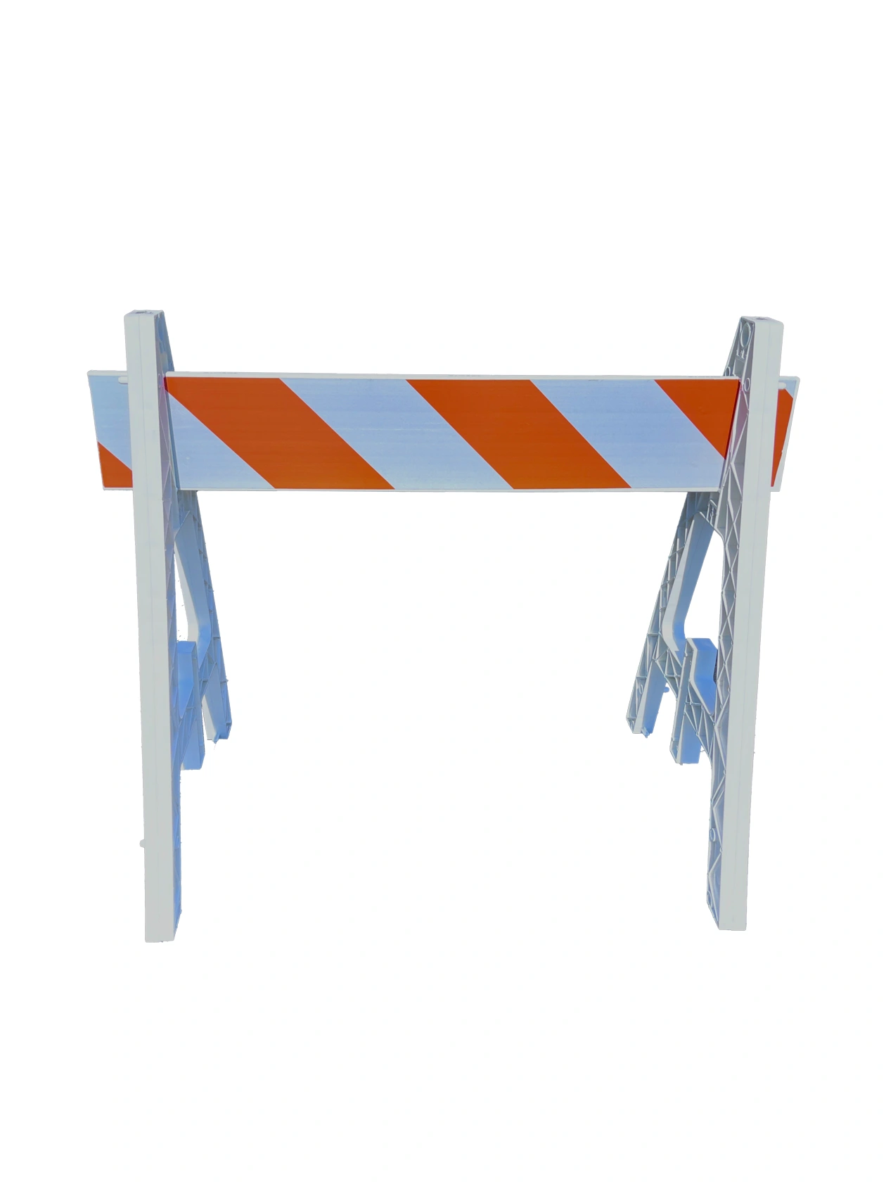 Cortina A-Cade Leg Kit-(2) Econ A-Cade Legs \u0026 (1) 4\u0027 x 1\" Rail w/Orange \u0026 White EG Reflective Sheeting 1 Side