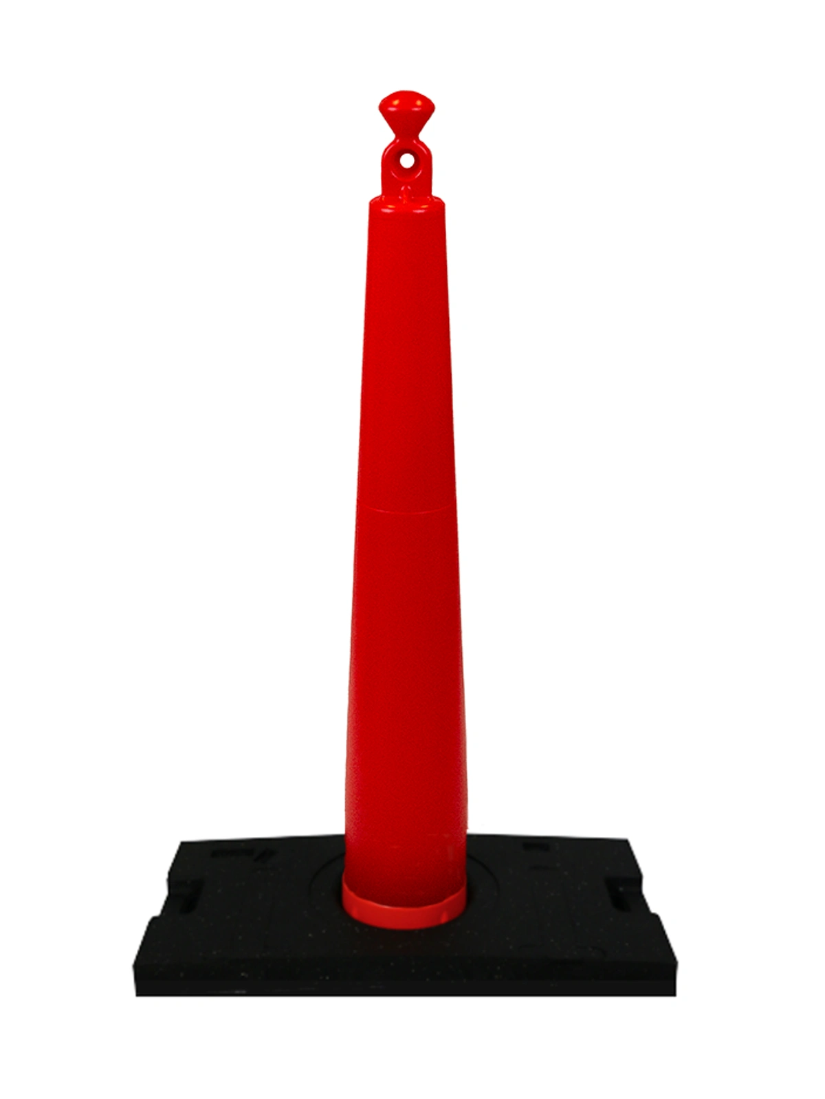 42\" Grabber Cone with 30 Lb. Recycled Rubber Base with Single Color Graphic