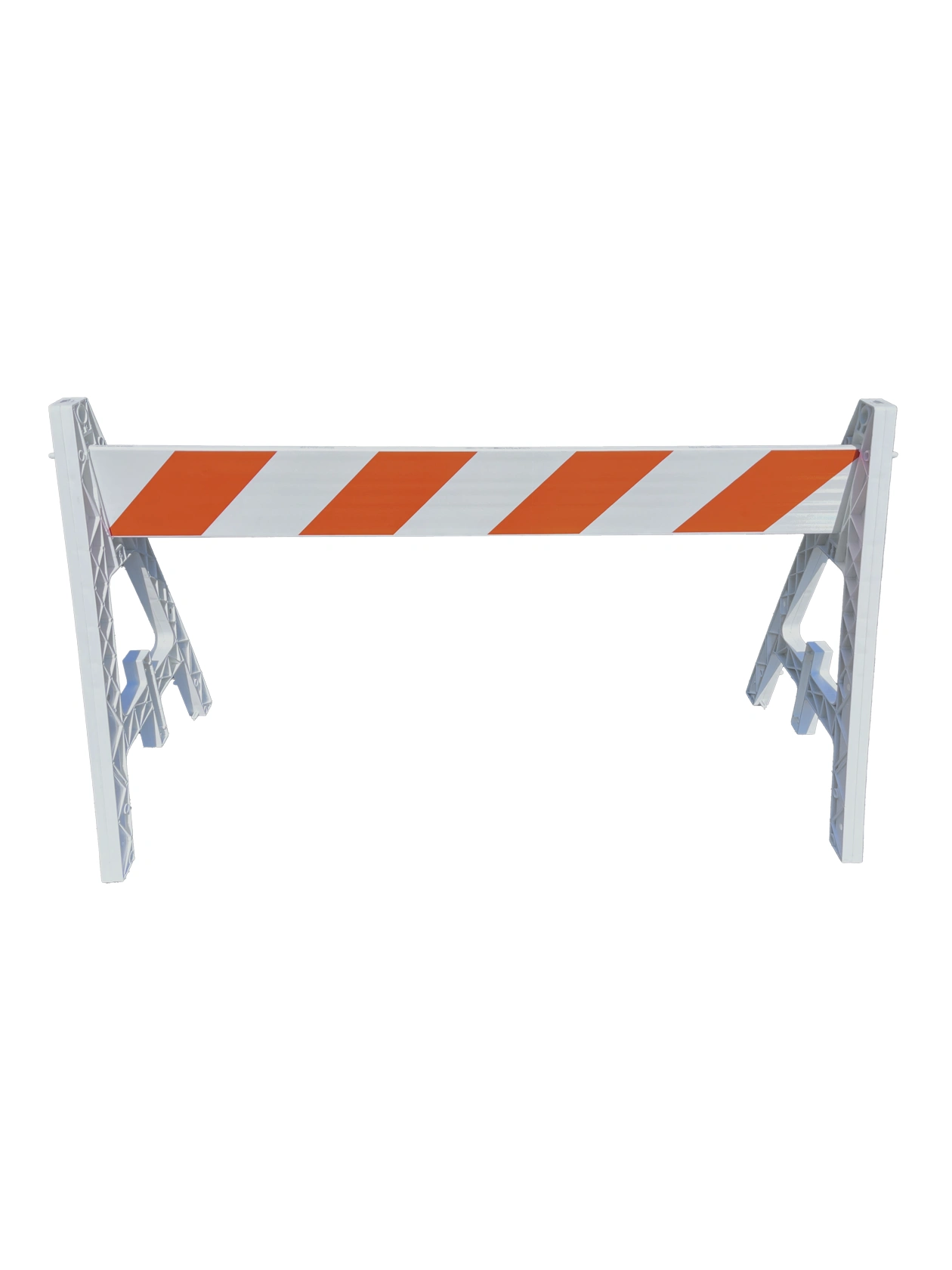 Cortina A-Cade Leg Kit-(2) A-Cade Legs \u0026 (1) 6\u0027 x 1\" Rail w/Orange \u0026 White Engineer Grade (EG) Reflective Sheeting on 1 Side