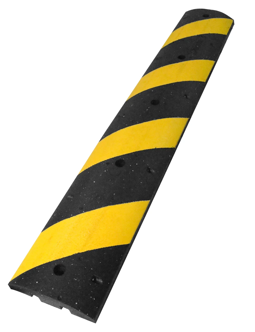 6\u0027 Reflective Clearline® Rubber \u0027Alley Speed Bump\u0027 with Five (5) 5\" Concrete Bolts