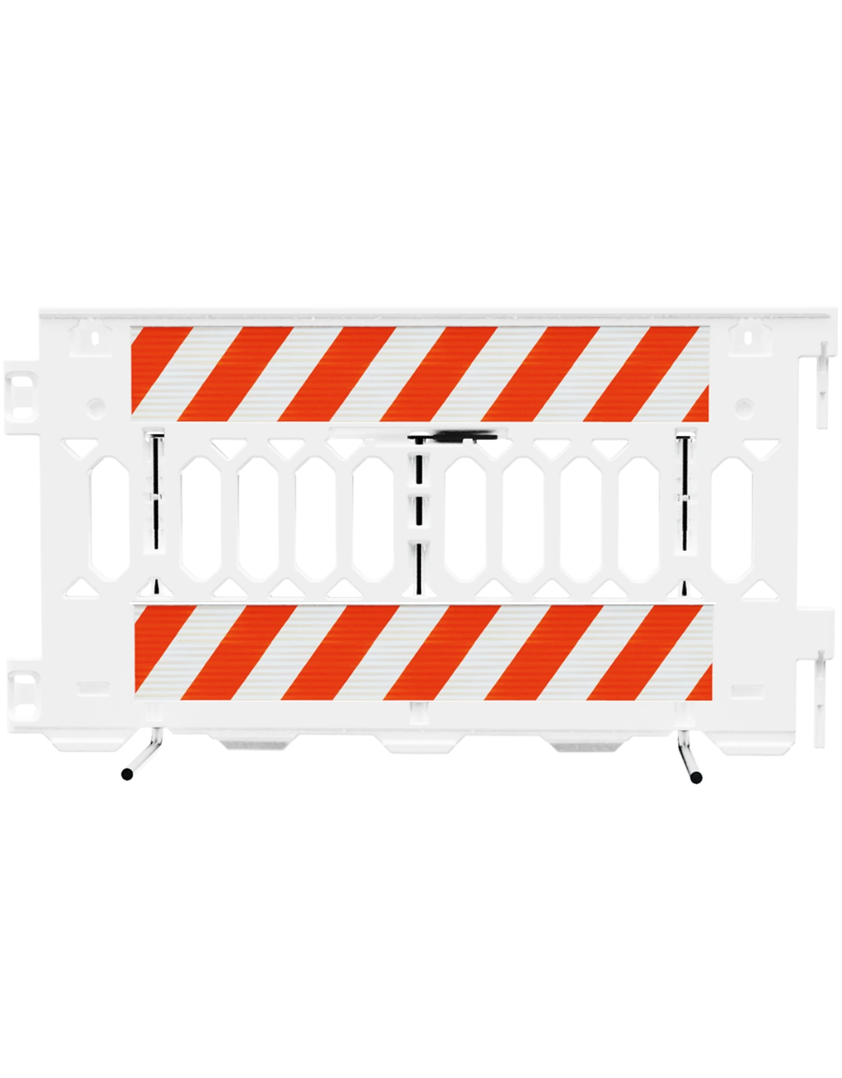 ADA Pathcade Barricade, White with Two (1) Pieces of EG Sheeting One (1) Side of the Barricade with Full Color Graphic