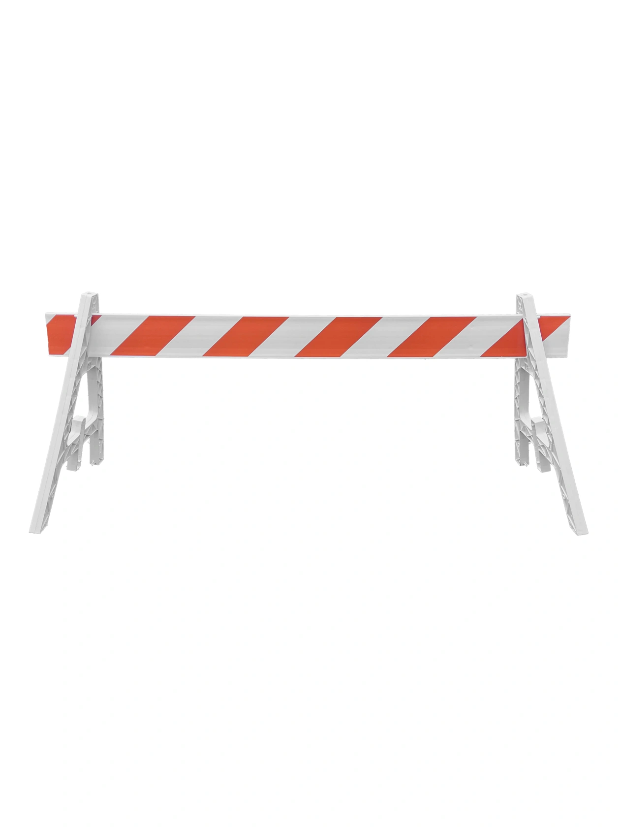 Cortina A-Cade Leg Kit-(2) A-Cade Legs \u0026 (1) 8\u0027 x 1\" Rail w/Orange \u0026 White Engineer Grade (EG) Reflective Sheeting on 1 Side