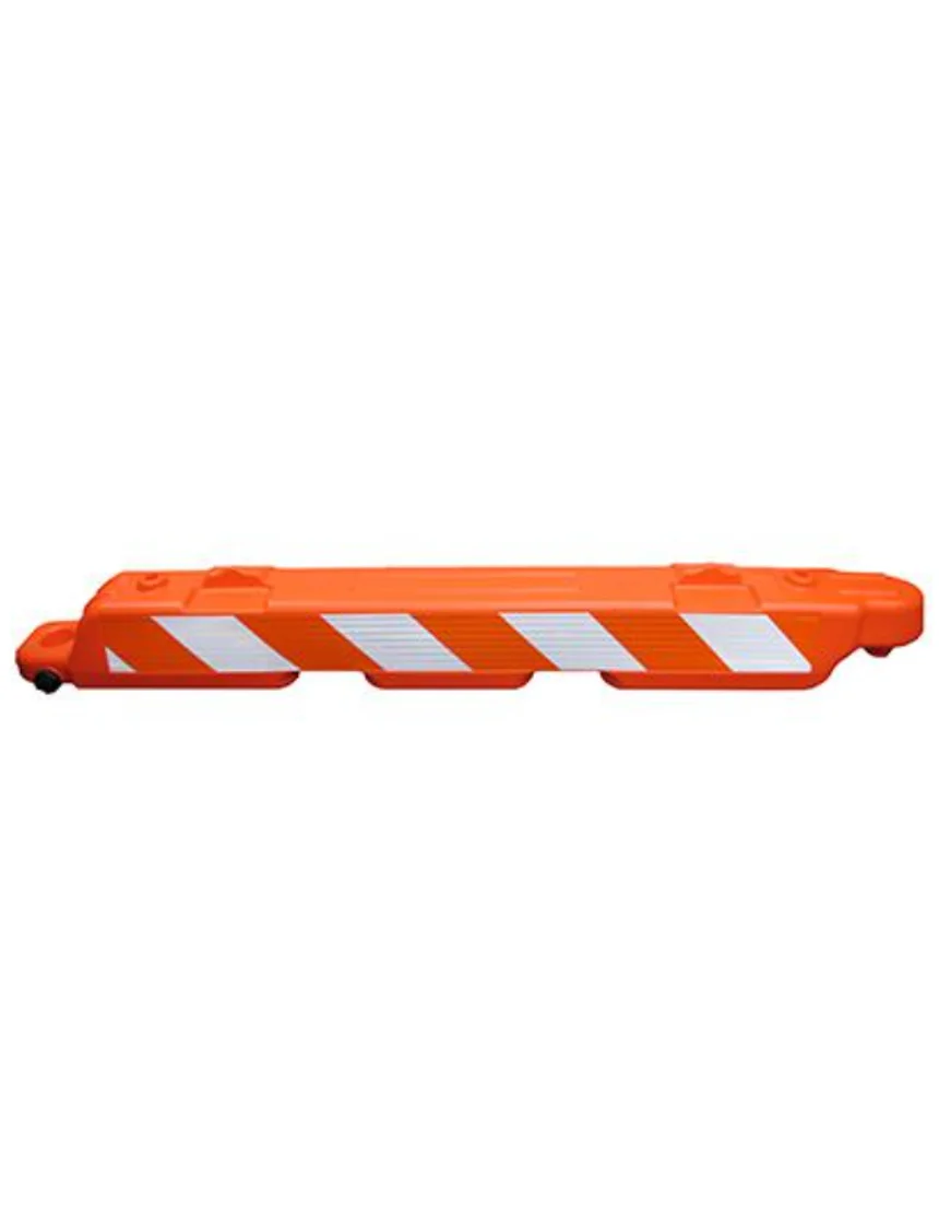 Lo-Pro™ Airport Barricade, 10\"W x 10\"H x 96\"L, Orange, Diamond Grade (DG) Orange \u0026 White Reflective Sheeting