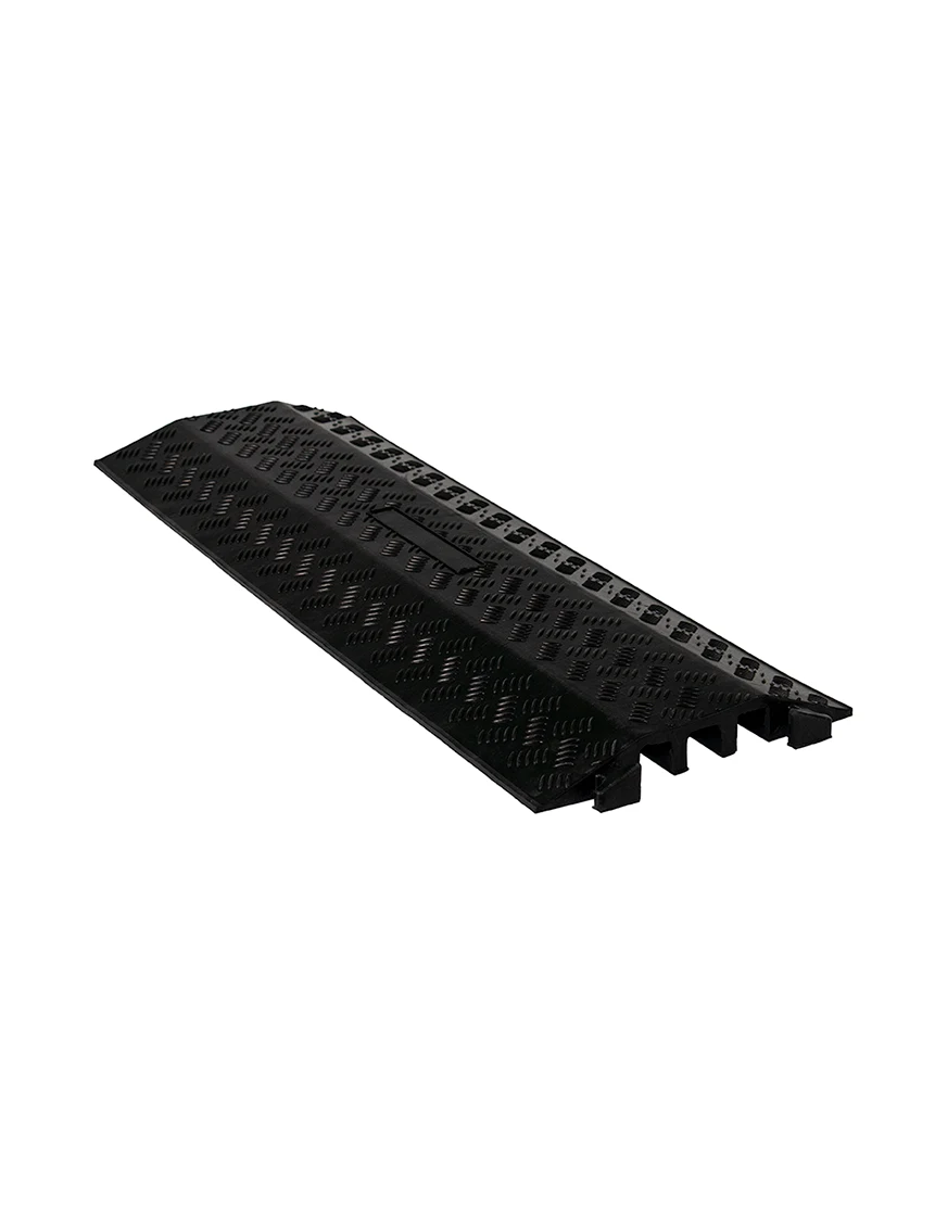 Armor Series, Rubber, 3-Channel, Drop Over Cable Protector
