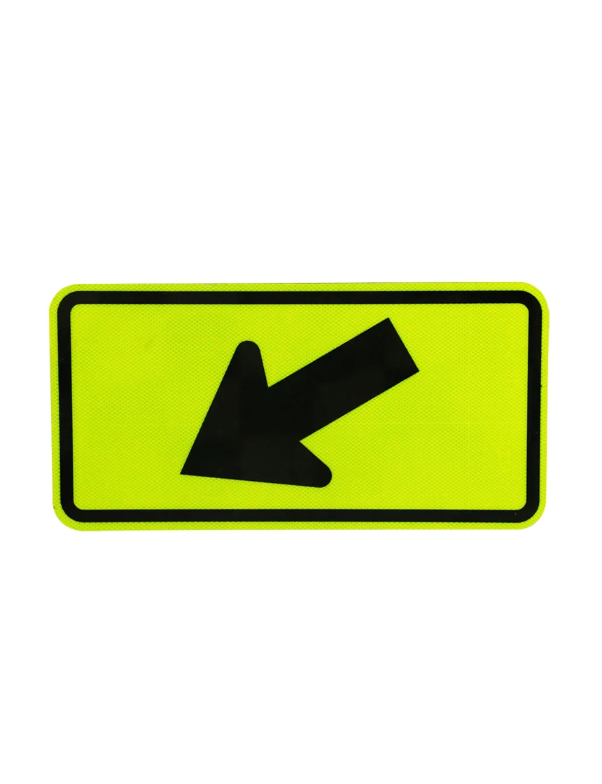 Arrow Down Left Sign (W16-7PL)