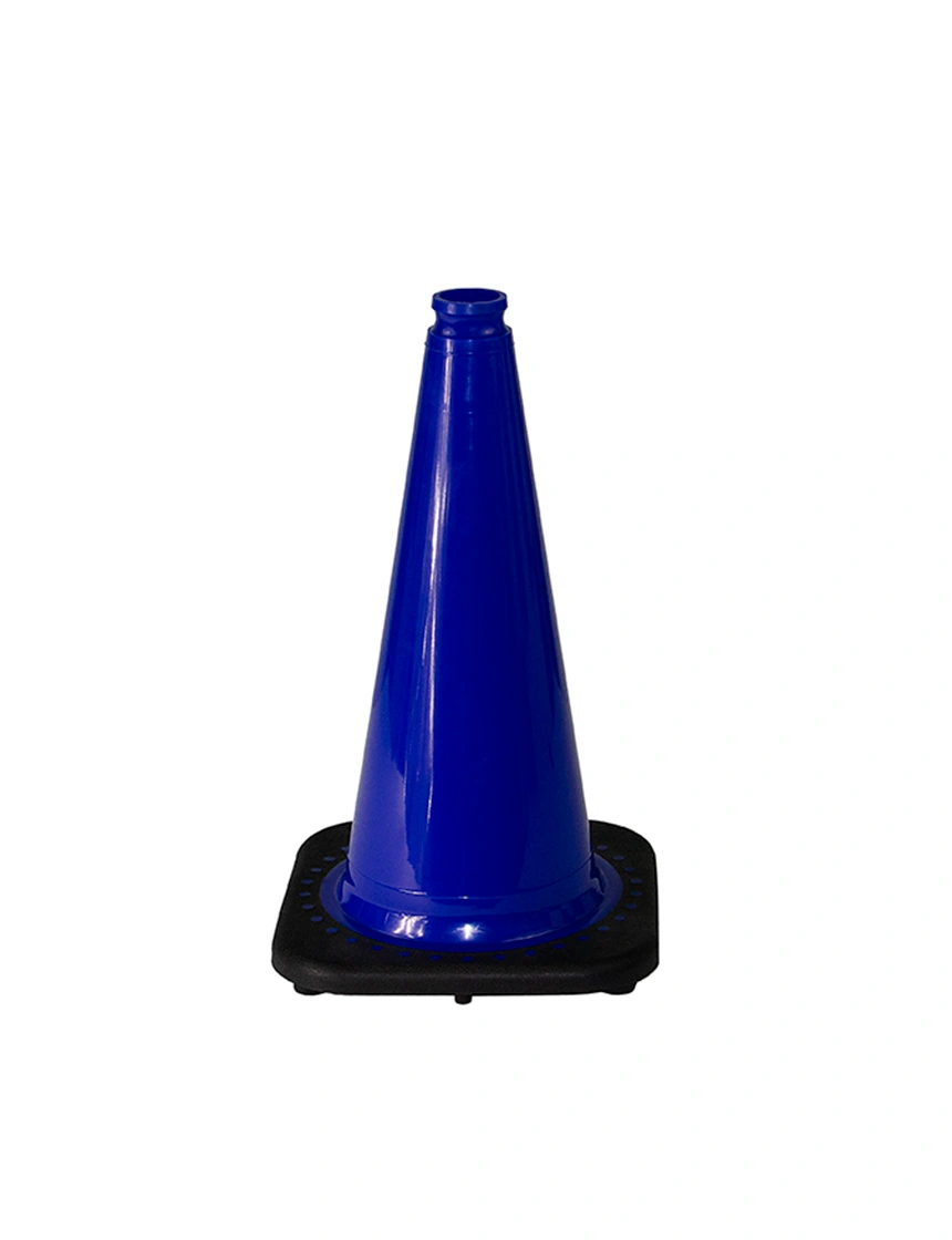 Blue 18\" JBC Black Base Traffic Cone
