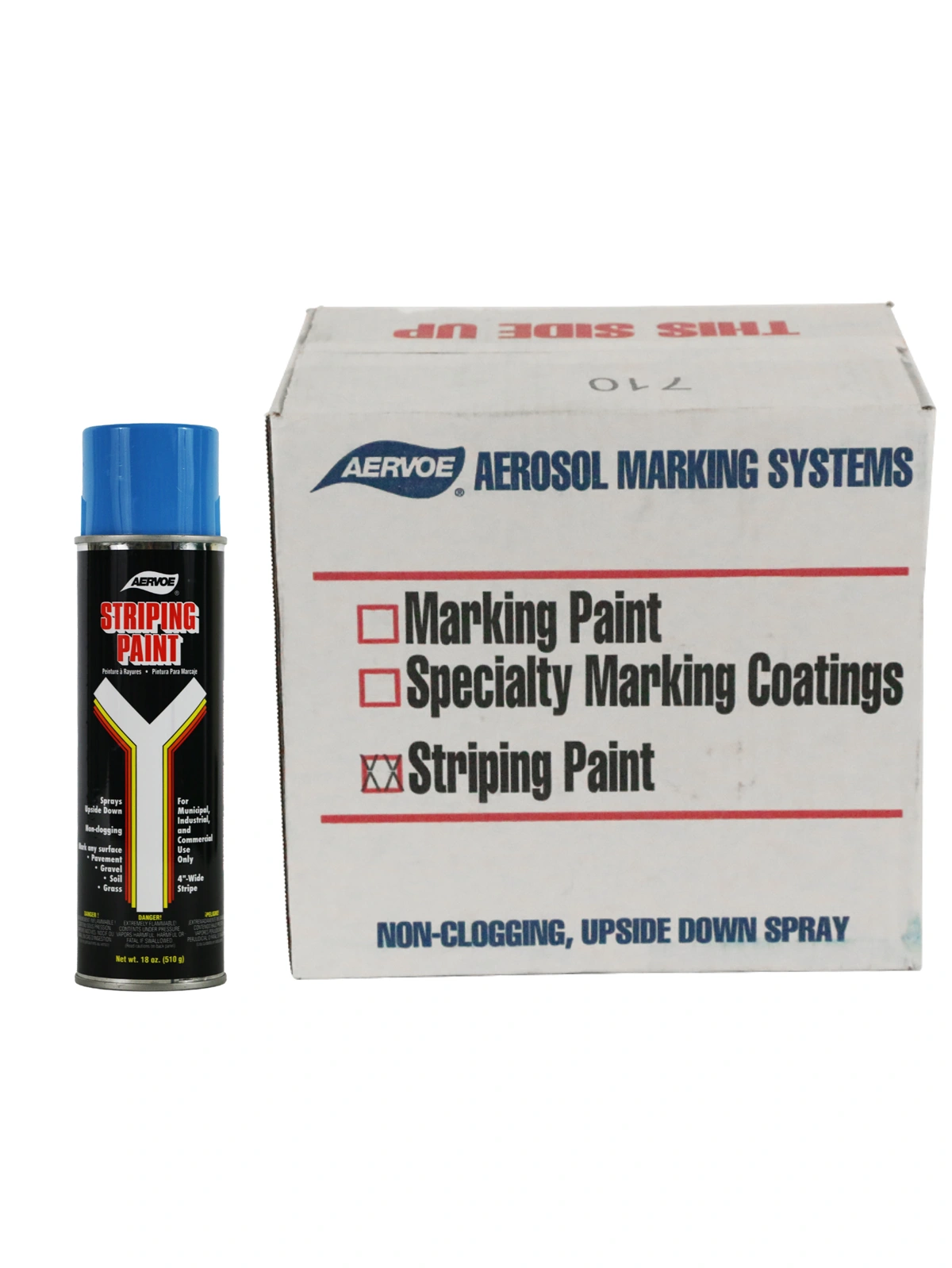 Blue Solvent Based, Striping Paint (Case of 12)