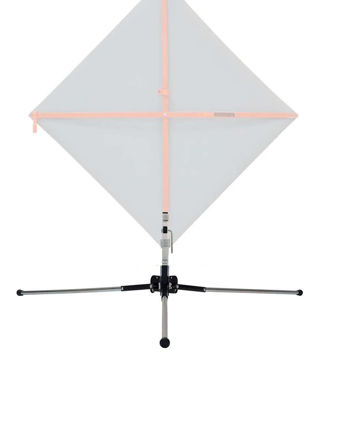 Economy Tripod Sign Stand w/ Universal Bracket For Roll-Up Signs