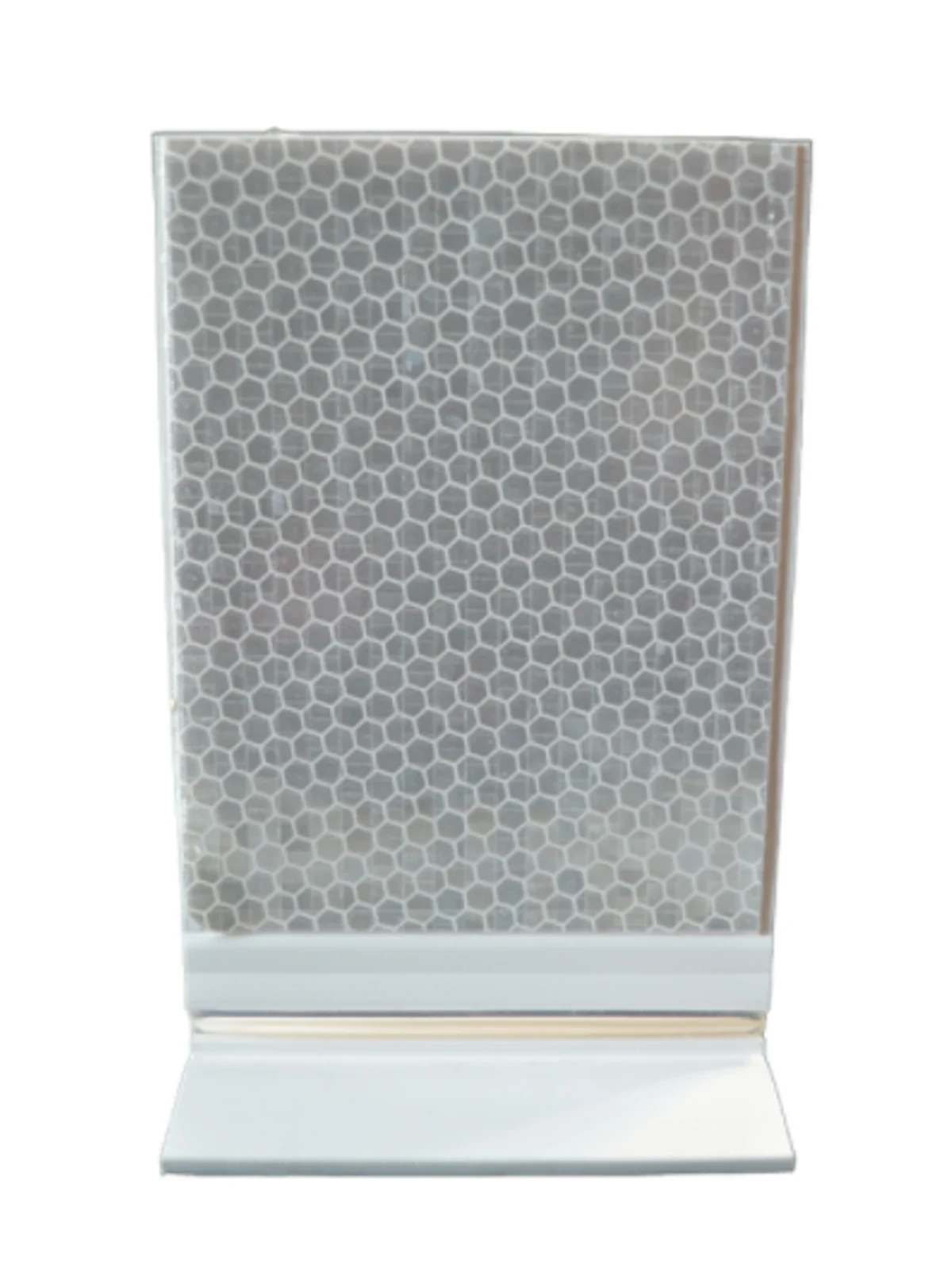 Box of 50 - 3\" x 4\" Flexible White Barrier Wall Reflectors White Reflective Sheeting on One (1) Side
