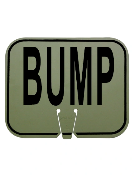 bump clip on sign non reflective olive drab