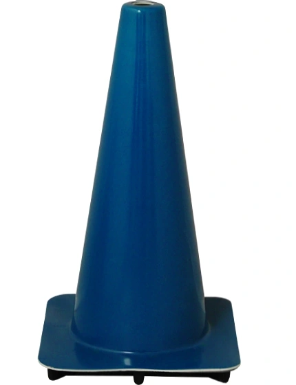 Blue 18\" Flow Molded Traffic Cone