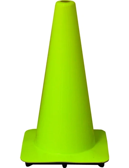 Lime 18\" Flow Molded Traffic Cone