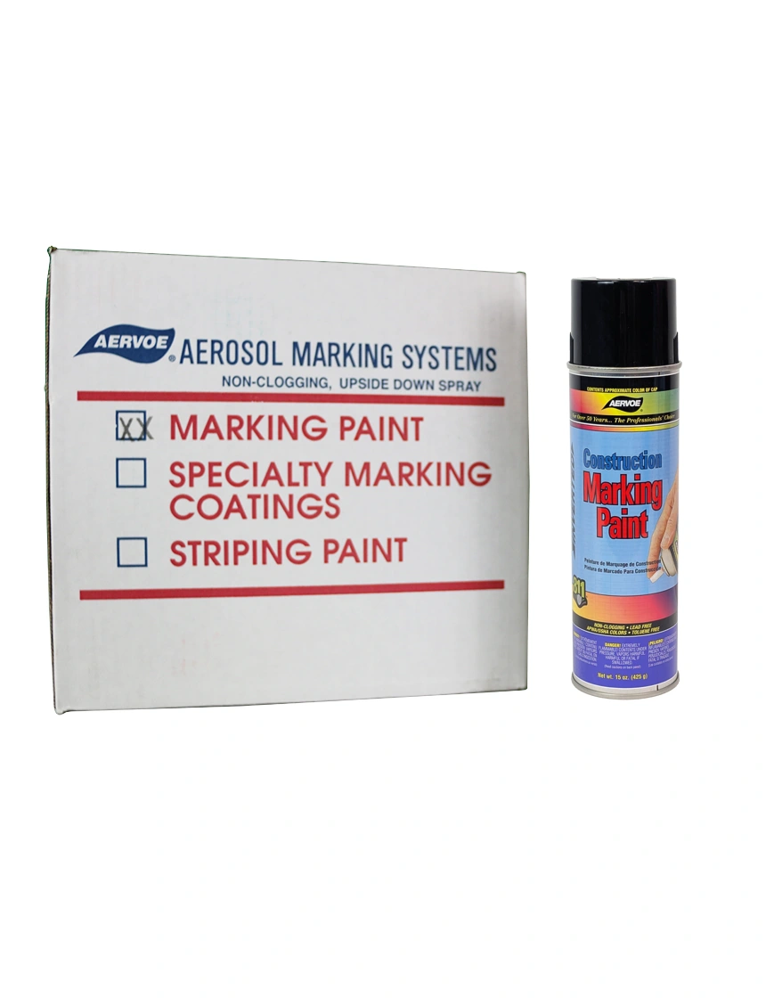 Black Construction Marking Paint (Case Of 12)