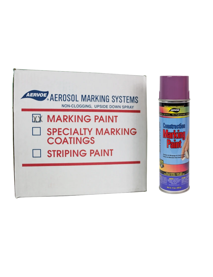 construction marking paint case of 12  purple