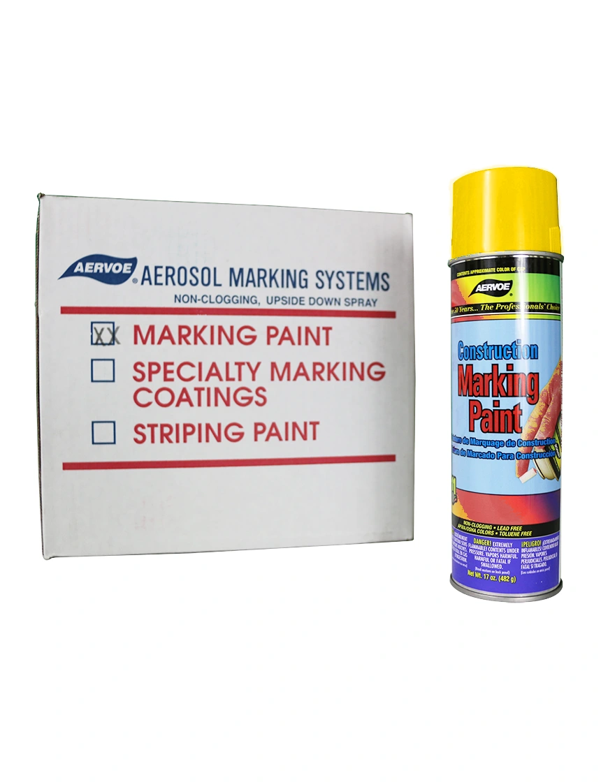 Yellow Construction Marking Paint (Case of 12)