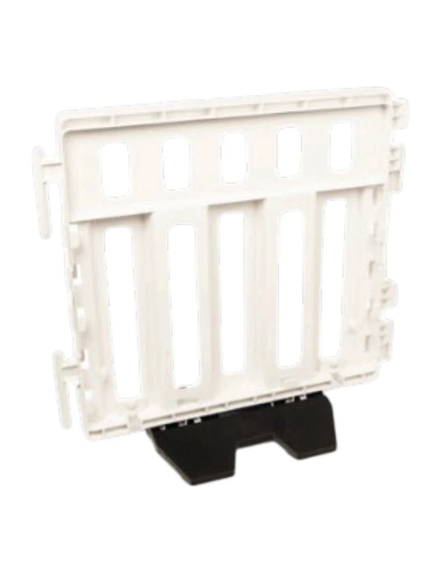 42\" Long x 37\" Tall, Cortina \"Rapid Wall\" Pedestrian Barricade, White