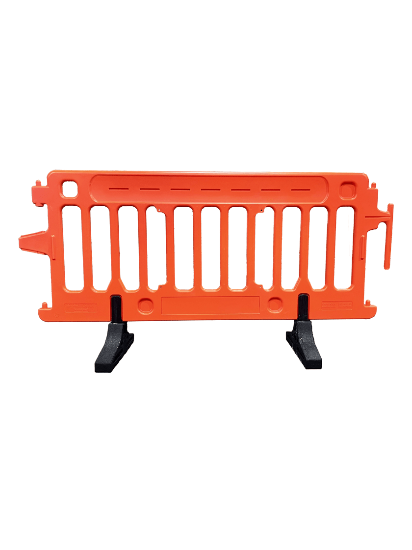 6\u0027 Long x 39 1/2\" Tall, Plasticade Crowdcade™ Crowd Control System, Orange