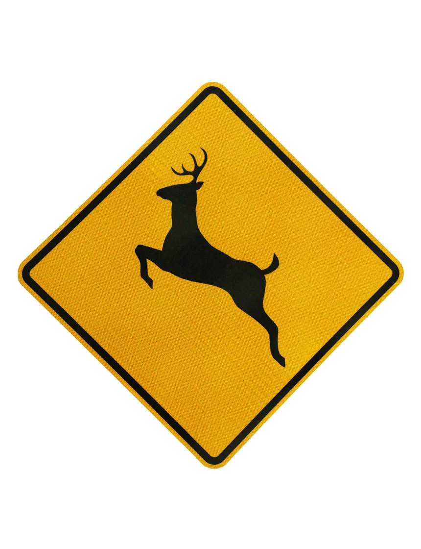 Deer Crossing Symbol Signs (W11-3)