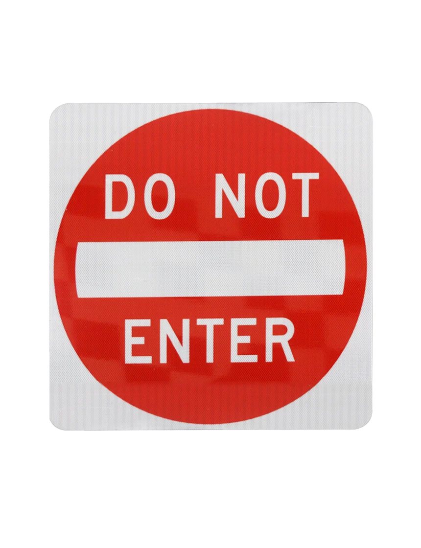 30\" X 30\" DO NOT ENTER Sign with HI Sheeting, 3 Mil ACM