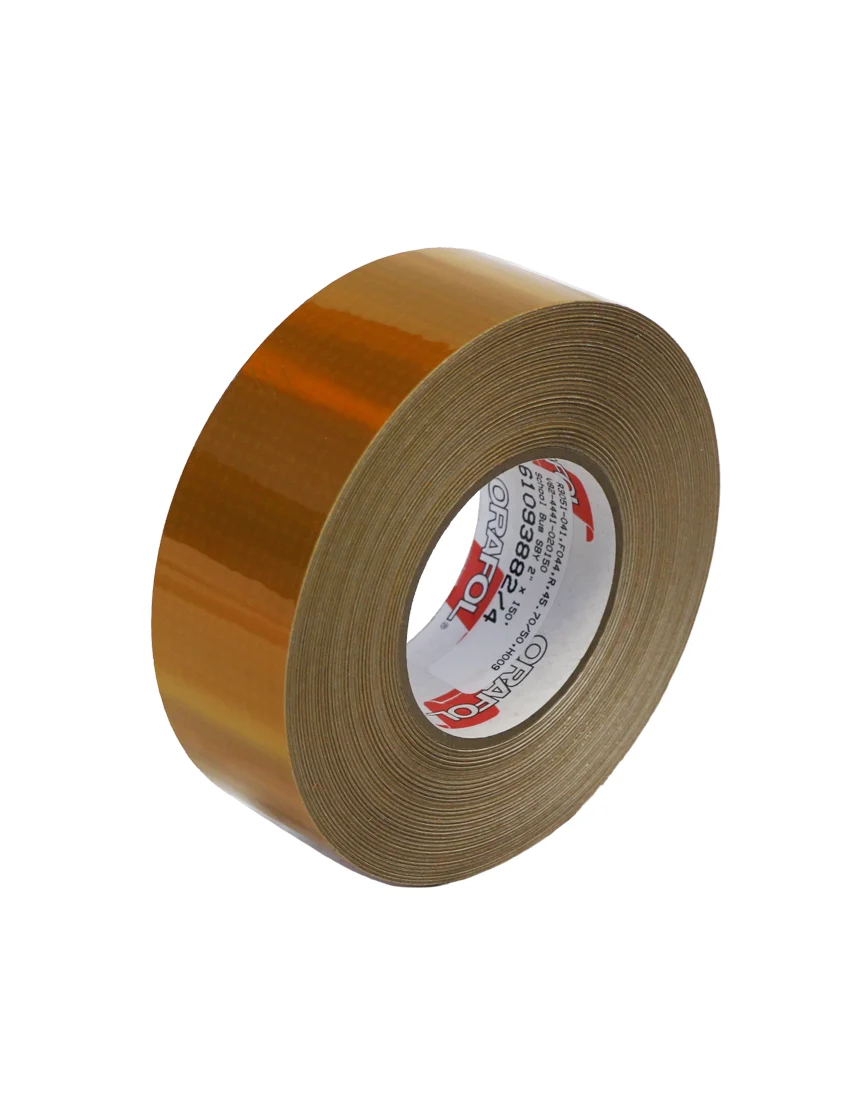 Reflective Conspicuity Tape, Solid Yellow, Rolls of 150\u0027 x 2\"