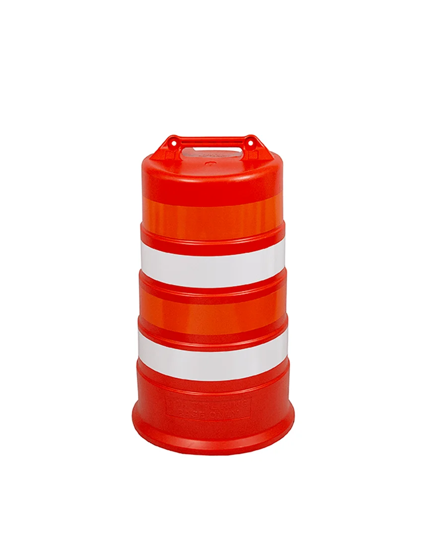 37\" Tall Channelizer Drum w/ Four (4) 4\" Engineer Grade Reflective Stripes