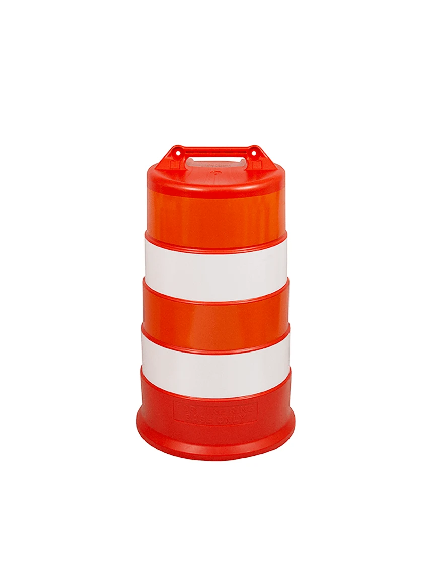 36\" Tall Channelizer Drum w/Four (4) 6\" Engineer Grade Reflective Stripes (No Base)