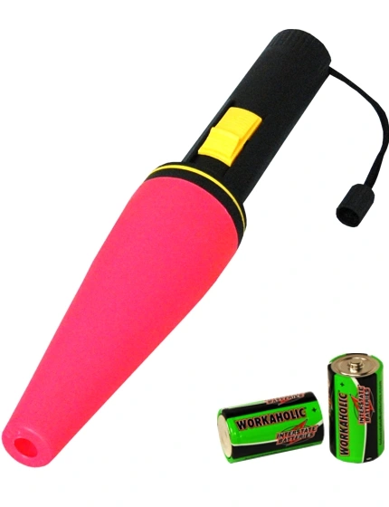 Economy Wand Kit, Contains one 7\" D-Cell Flashlight w/7\" Red Safety Cone and two D-Cell Batteries
