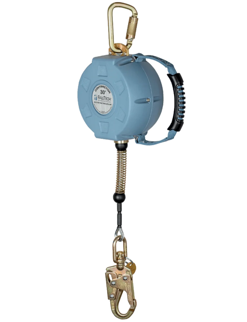 FallTech Contractor C Class 1 SRL with 30\u0027 Galvanized Cable and Anchorage Carabiner