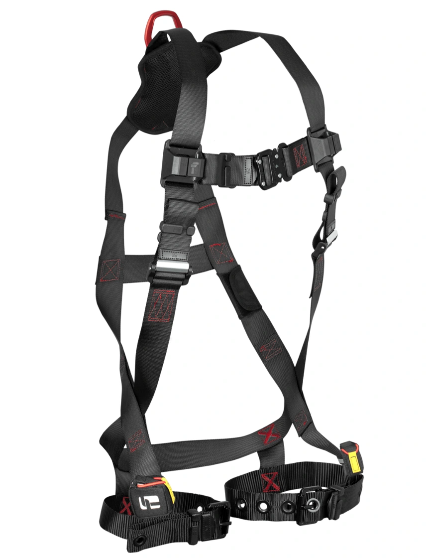 Falltech Ft-Iron 1D Standard Non-Belted Full Body Harness Tongue Buckle Leg Adjustment, L-Xl (Large - Xl)