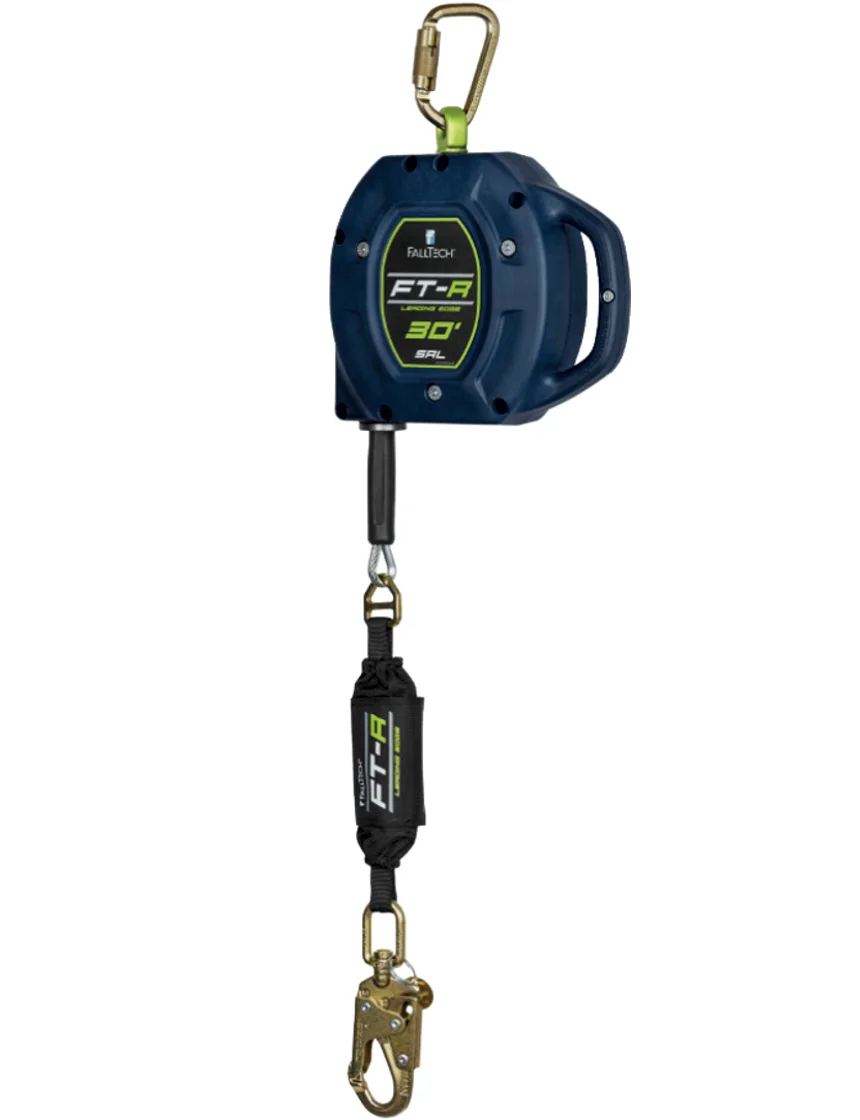 FallTech FT-R® Class 2 Leading Edge SRL with 30\u0027 Galvanized Steel Cable, 420 lb max.