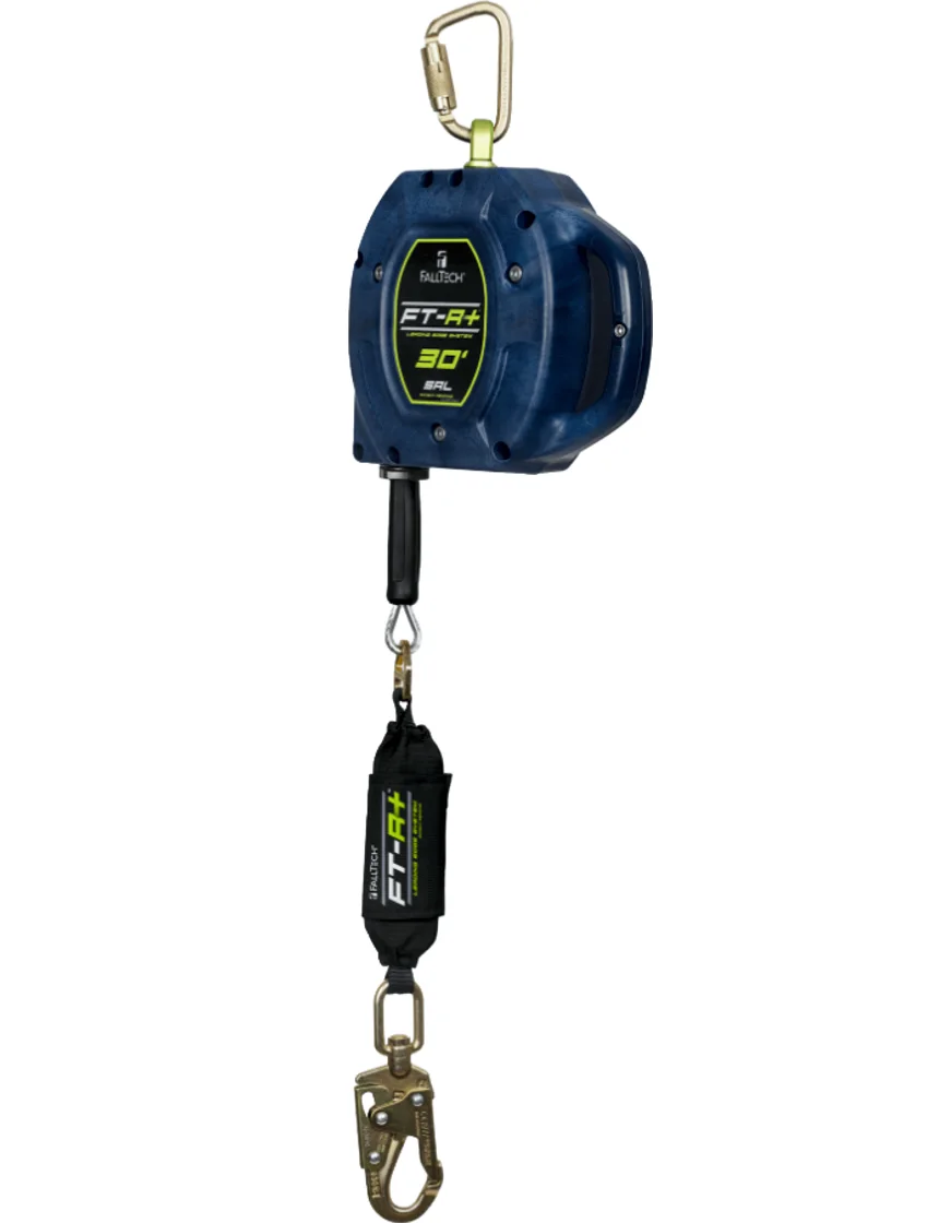 FallTech FT-R+™ Class 2 Leading Edge SRL with 30\u0027 Galvanized Steel Cable, 420 lb max., Field Replaceable Cable
