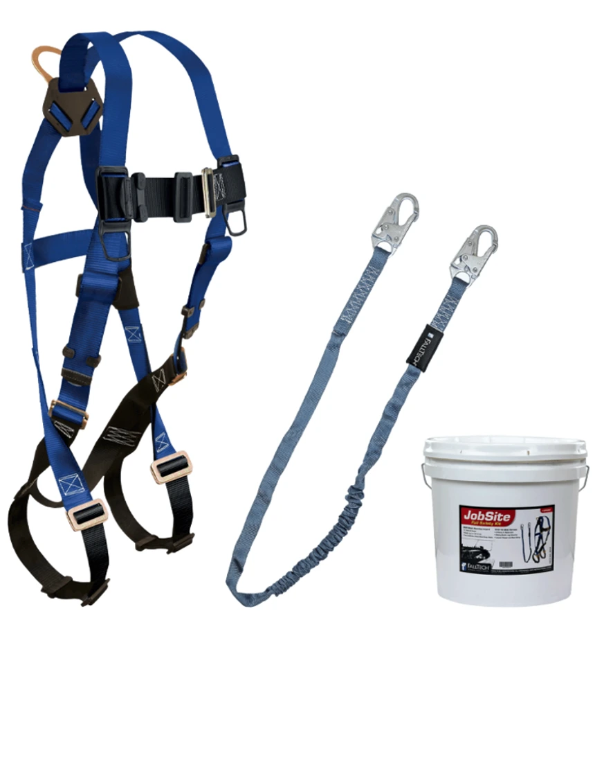 FallTech Harness and Lanyard 2-pc Mini Bucket Kit (7015, 8259, 2 Gallon Bucket)