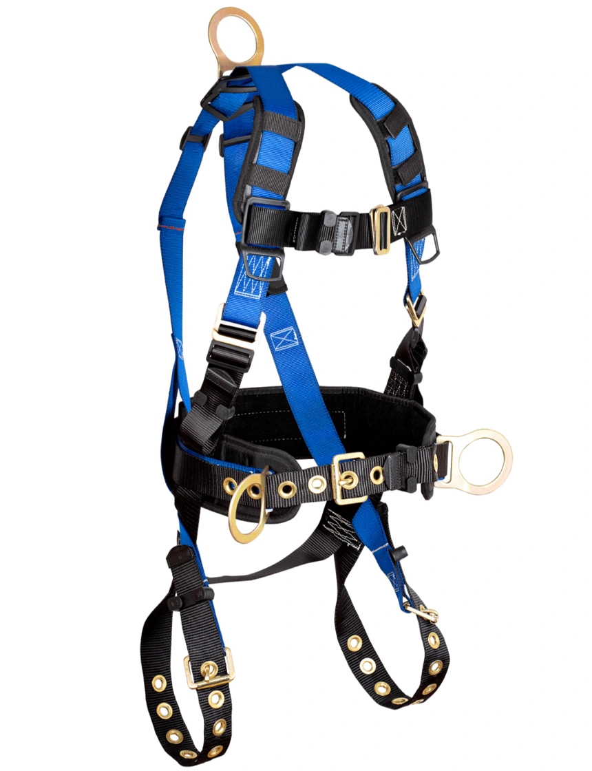 FallTech Contractor 3D Construction Belted Full Body Harness, S-M (Small - Medium)