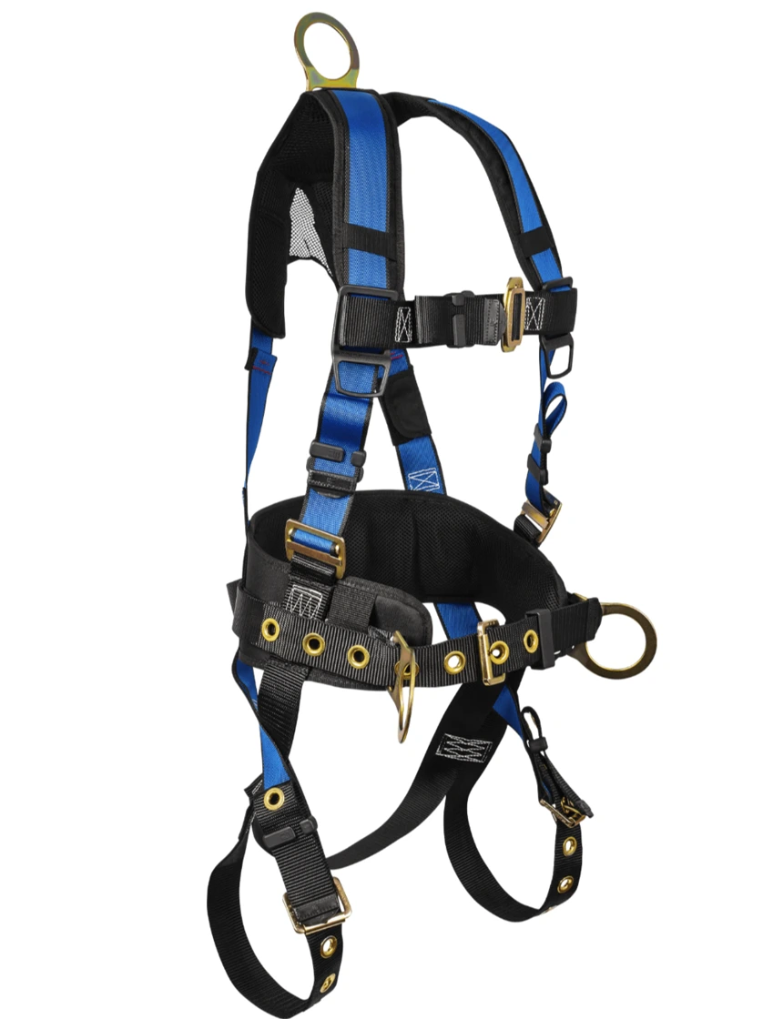 FallTech Contractor+ 3D Construction Belted Full Body Harness, L-XL (Large - XL)