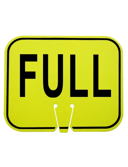 full clip on sign lime non reflective