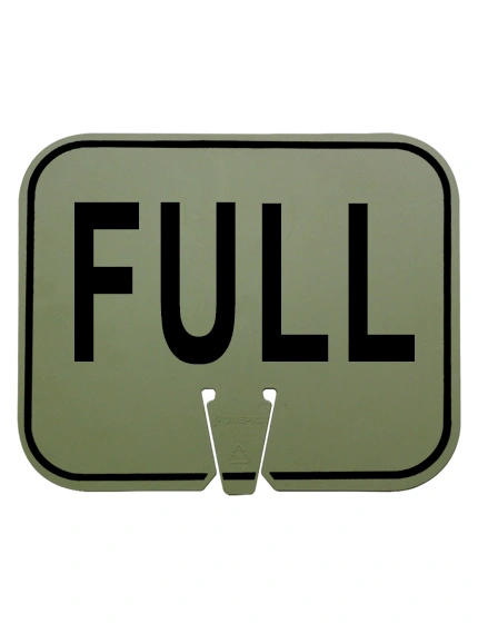 full clip on sign non reflective olive drab
