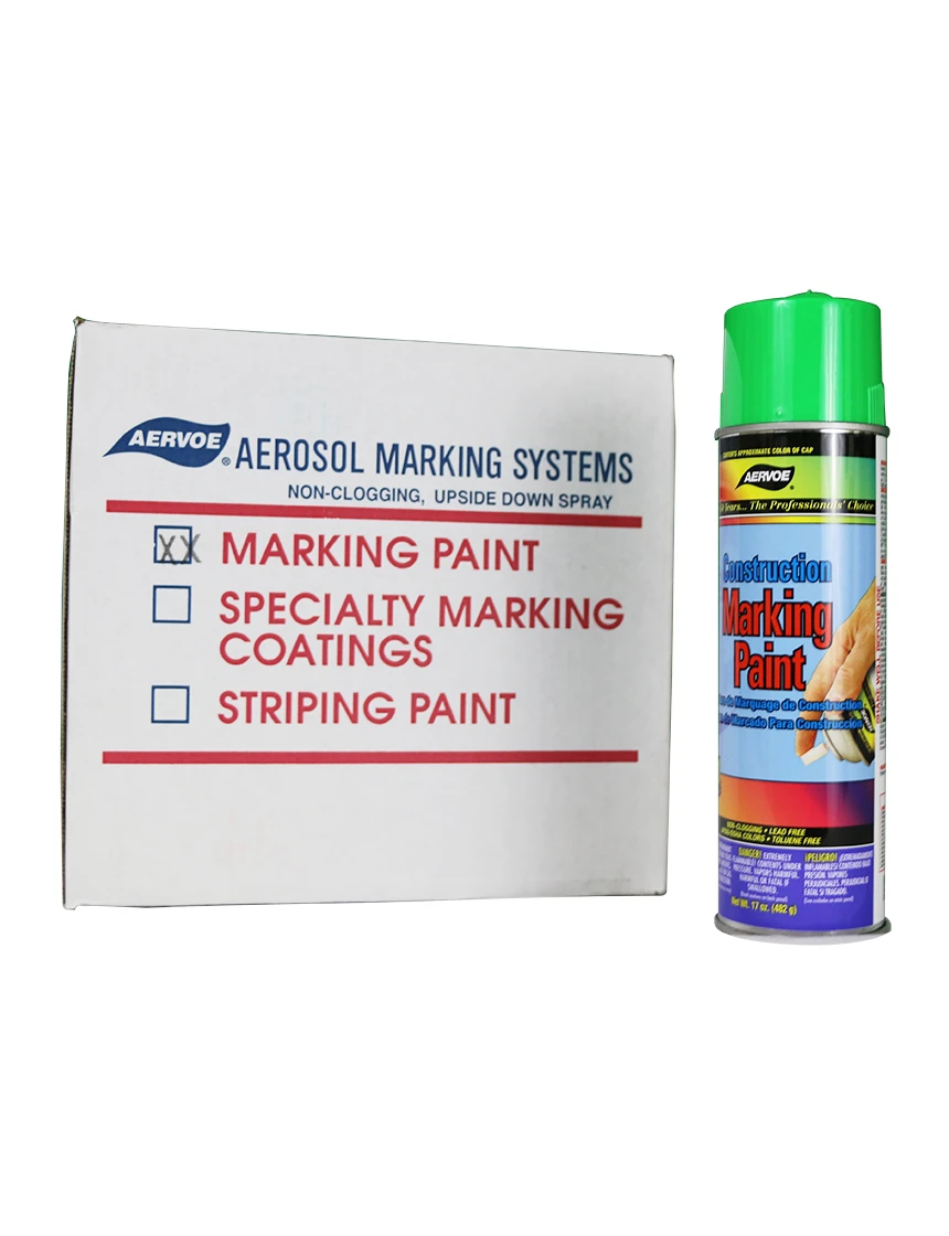 Green Construction Marking Paint (Case of 12)