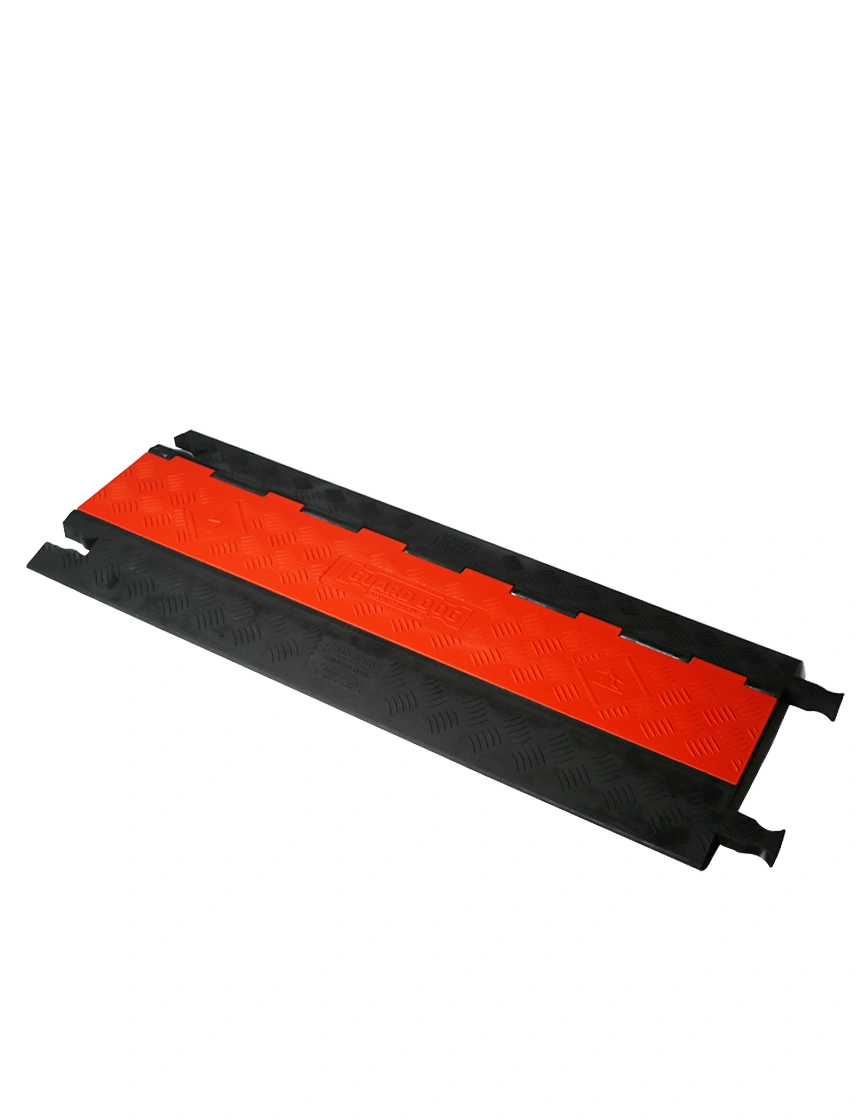 Guard Dog 36\" Orange\u0026 Black, Low Profile, Three Channel Cable Protector (up to 0.75\" OD Cables)